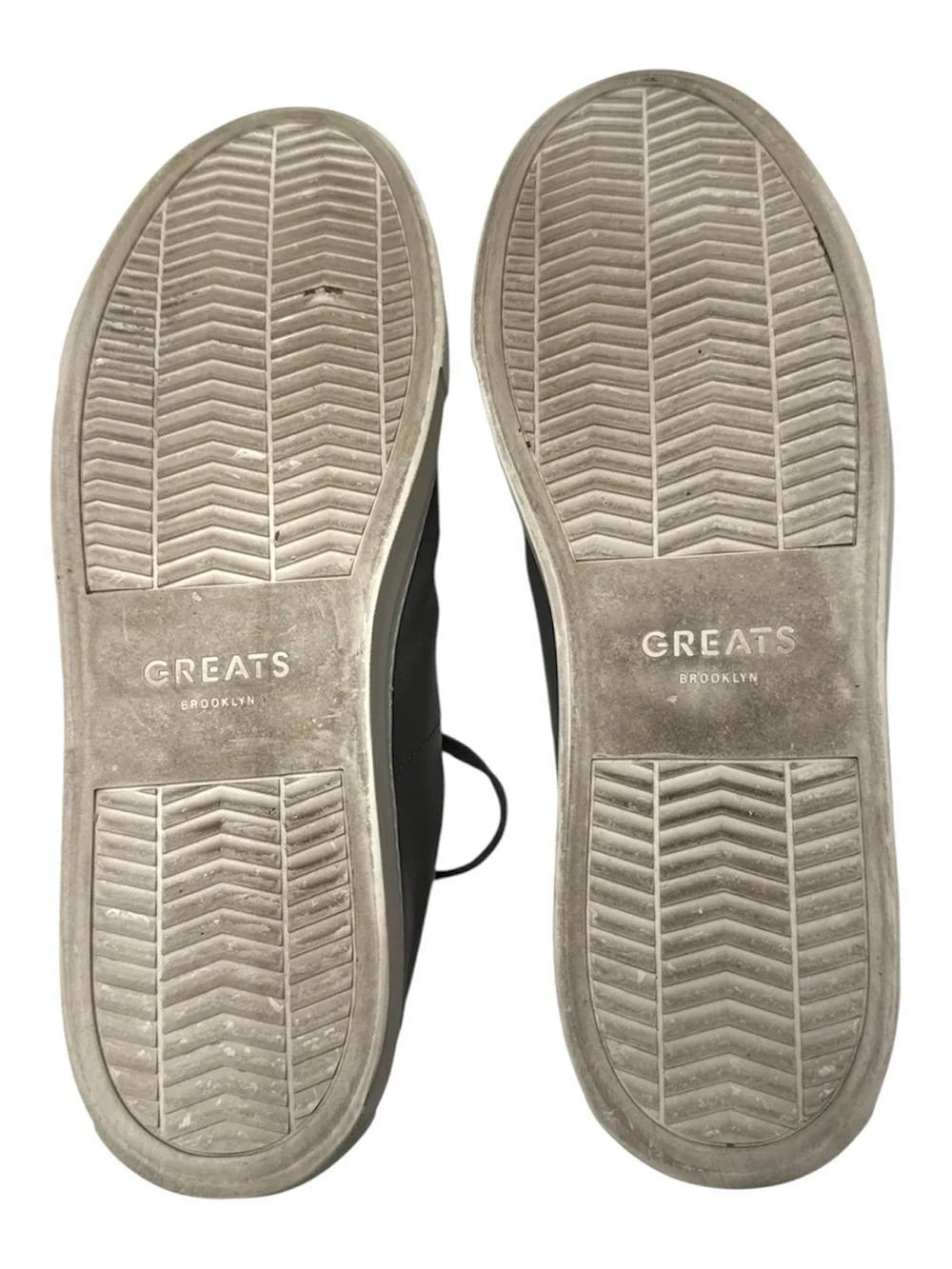 Greats - Gray Leather Low-Top Sneakers